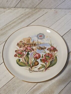 Prince William Pottery Co. England Newfoundland Bone China Decorative Plate